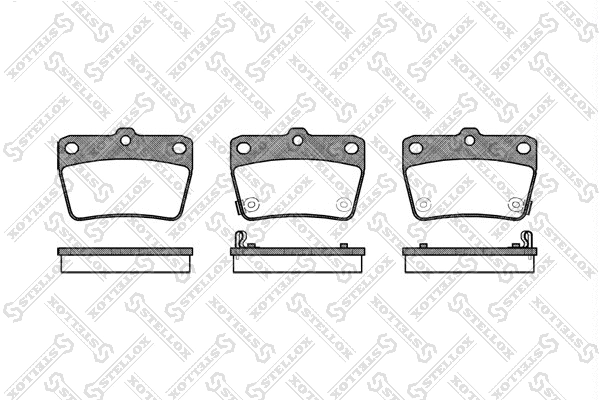 Brake Pad Set, disc brake (850 002B-SX)