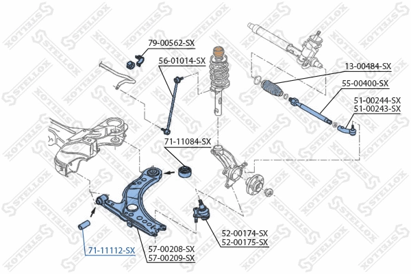 Mounting, control/trailing arm