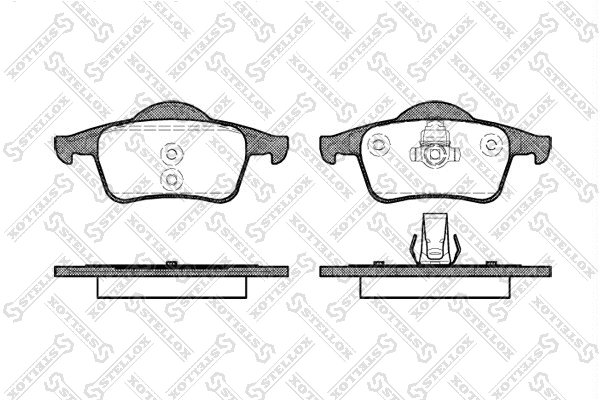 Brake Pad Set, disc brake (725 000BL-SX)