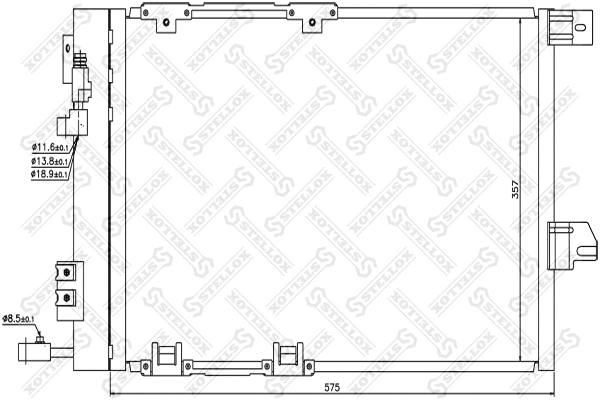 Condenser, air conditioning (10-45015-SX)