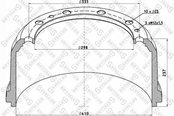 Brake Drum (85-00228-SX)