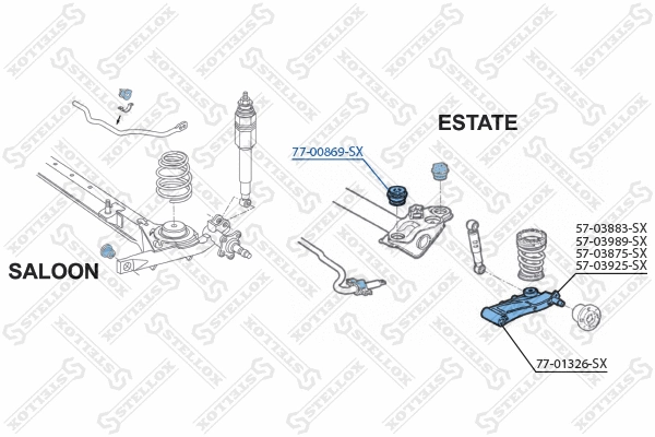 Mounting, control/trailing arm