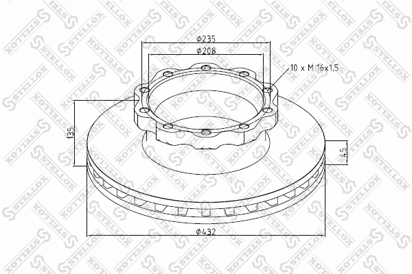 Brake Disc (85-00821-SX)