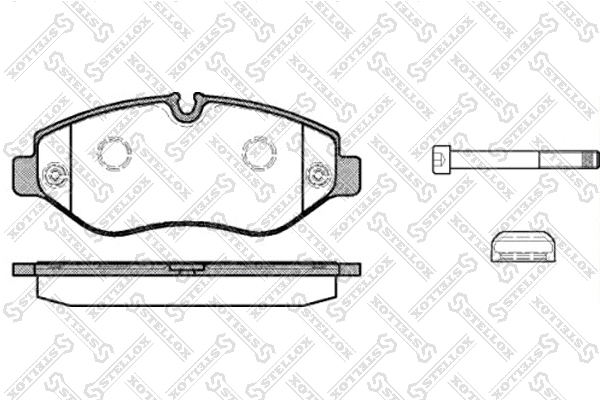 Brake Pad Set, disc brake (1256 000L-SX)
