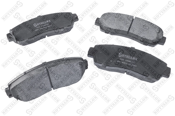 Brake Pad Set, disc brake (000 258B-SX)