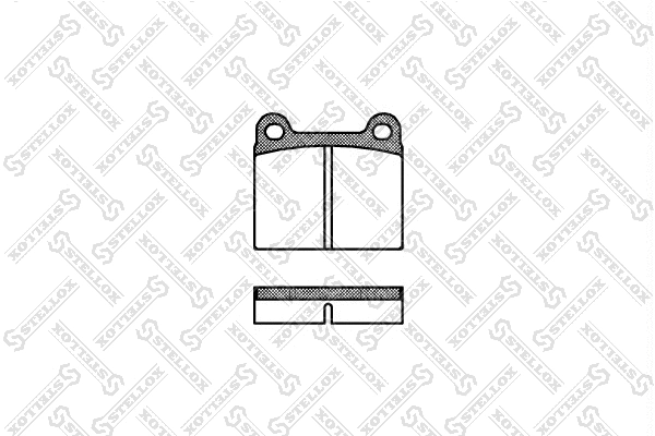 Brake Pad Set, disc brake (017 000-SX)
