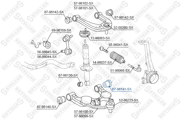 Mounting, control/trailing arm