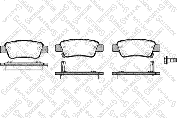 Brake Pad Set, disc brake (001 082B-SX)