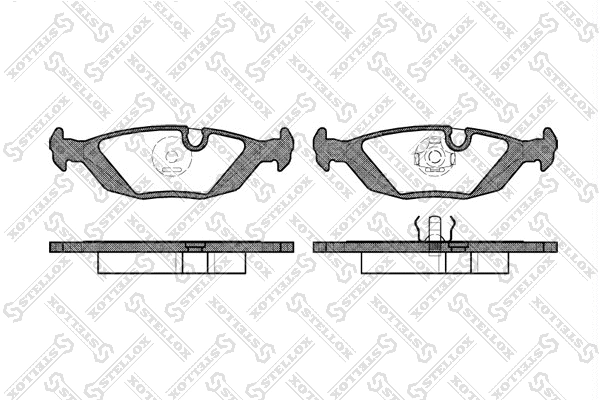 Brake Pad Set, disc brake (166 000-SX)