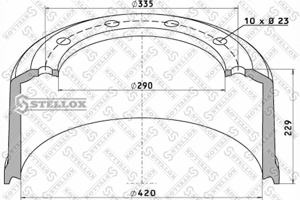 Brake Drum (85-00039-SX)