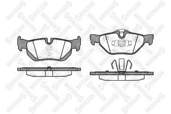 Brake Pad Set, disc brake (1156 000-SX)