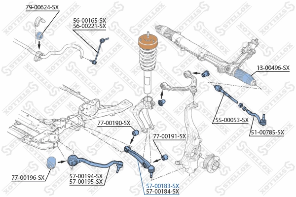 Control/Trailing Arm, wheel suspension