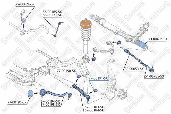 Mounting, control/trailing arm