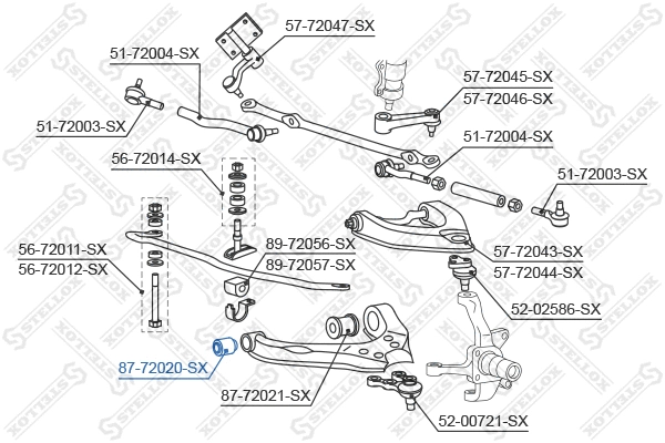 Mounting, control/trailing arm