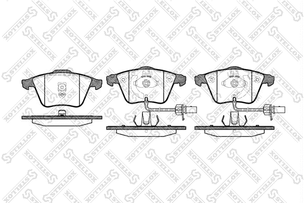 Brake Pad Set, disc brake (975 002B-SX)