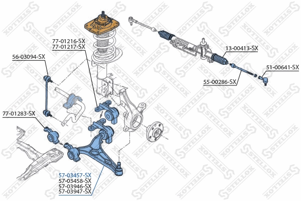 Control/Trailing Arm, wheel suspension