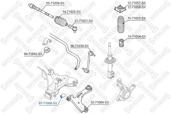 Mounting, control/trailing arm