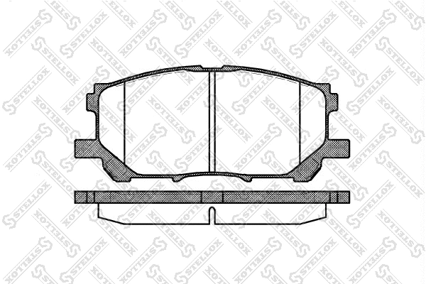 Brake Pad Set, disc brake (1050 000B-SX)