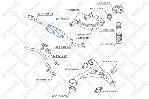 Bellow, steering (14-51006-SX)