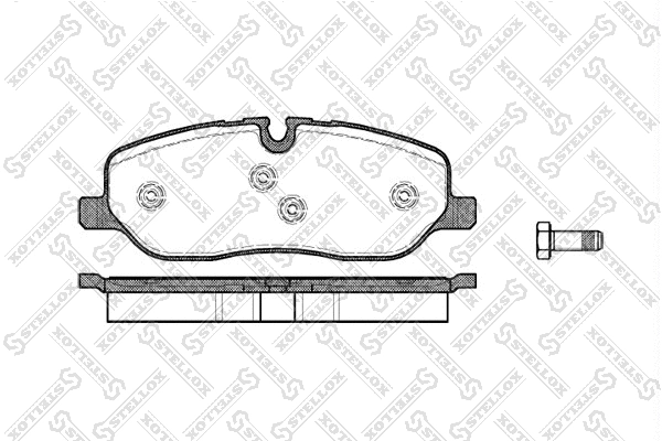 Brake Pad Set, disc brake (1169 000-SX)