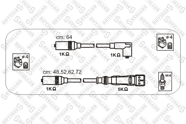Ignition Cable Kit (10-38083-SX)