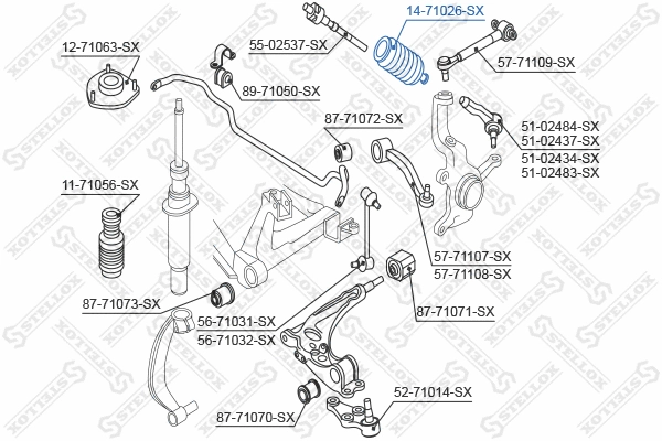 Bellow, steering