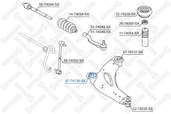 Mounting, control/trailing arm