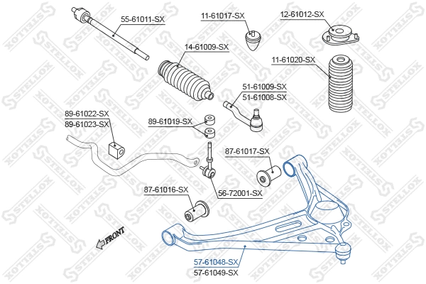Control/Trailing Arm, wheel suspension