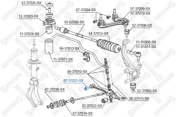 Mounting, control/trailing arm