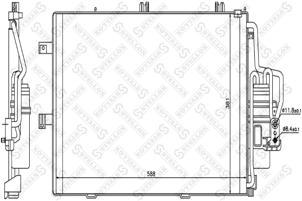Condenser, air conditioning (10-45142-SX)