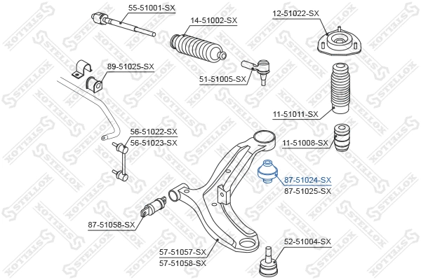 Mounting, control/trailing arm