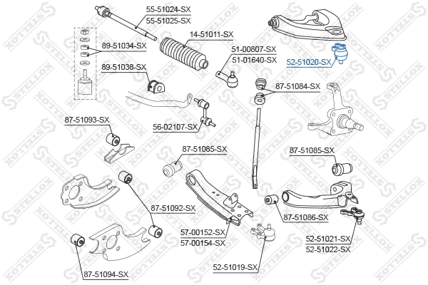 Ball Joint (52-51020-SX)