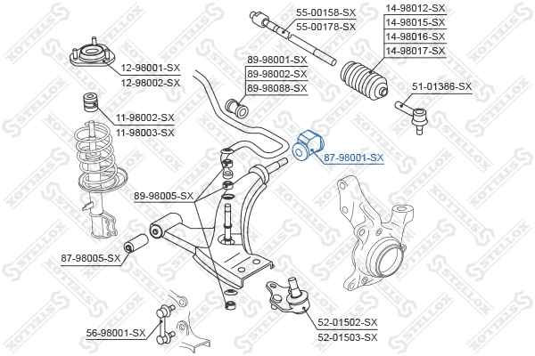 Mounting, control/trailing arm