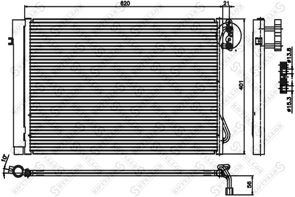 Condenser, air conditioning (10-45073-SX)
