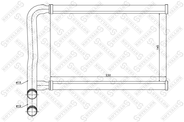 Heat Exchanger, interior heating (82-05015-SX)