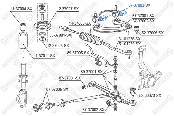 Mounting, control/trailing arm