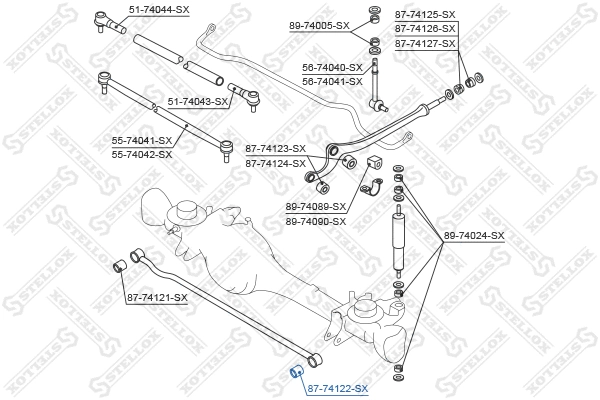 Mounting, control/trailing arm