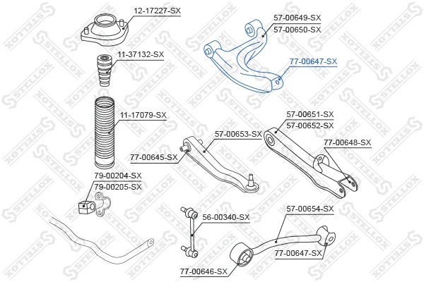 Mounting, control/trailing arm