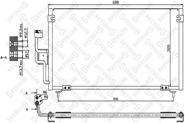 Condenser, air conditioning (10-45133-SX)