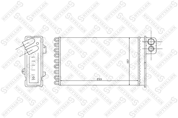 Heat Exchanger, interior heating (10-35092-SX)