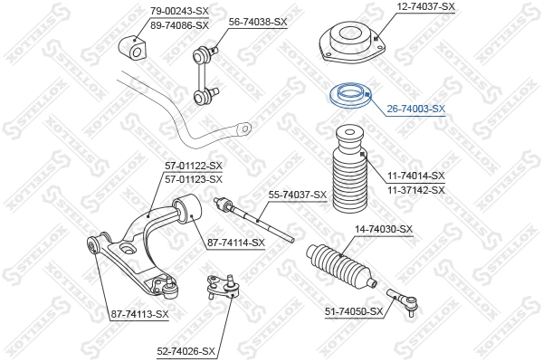 Rolling Bearing, suspension strut support mount