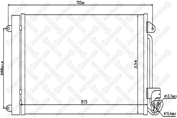 Condenser, air conditioning (10-45199-SX)