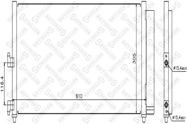 Condenser, air conditioning (10-45116-SX)