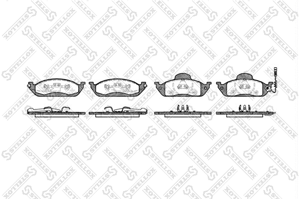 Brake Pad Set, disc brake (708 001B-SX)