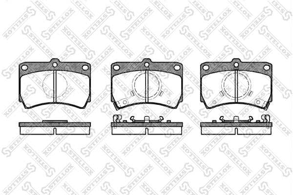 Brake Pad Set, disc brake (223 002-SX)