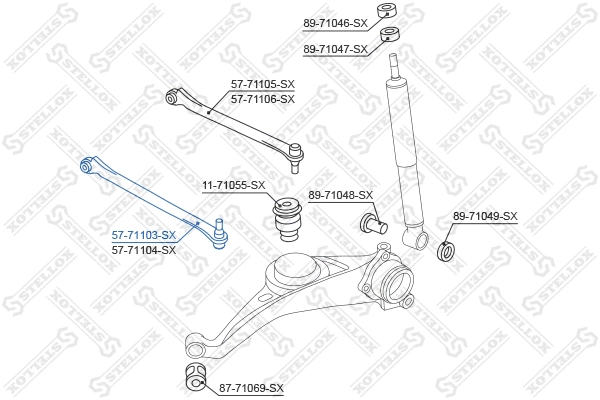 Control/Trailing Arm, wheel suspension
