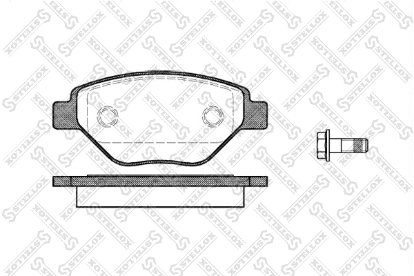 Brake Pad Set, disc brake (988 000-SX)