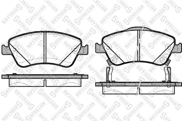 Brake Pad Set, disc brake (001 084B-SX)