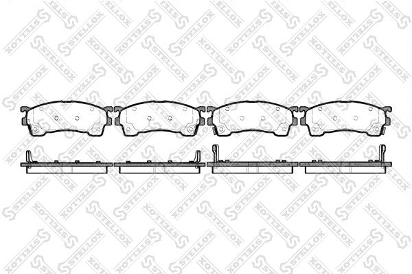 Brake Pad Set, disc brake (426 004-SX)