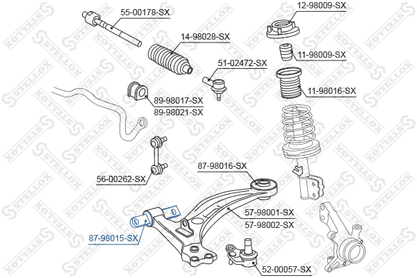 Mounting, control/trailing arm